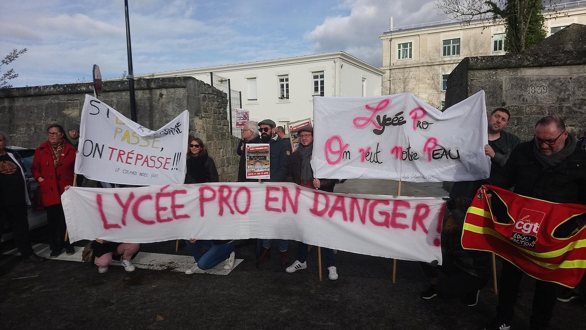 Mobilisation contre la réforme de l'enseignement professionnel