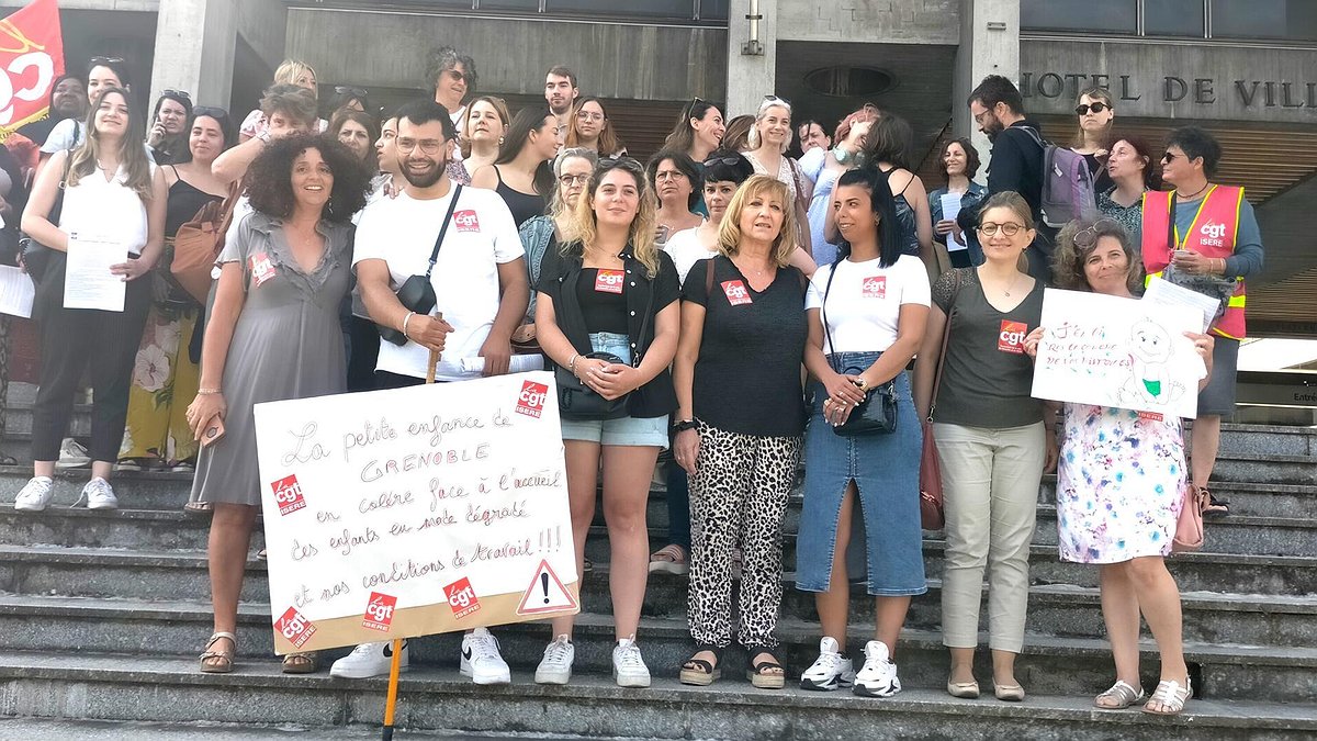 Personnel des crèches en colère