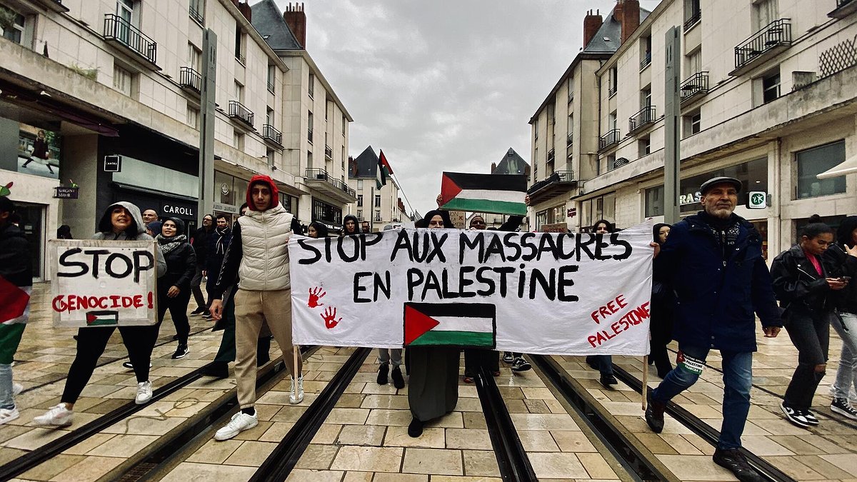 Manifestation de soutien au peuple palestinien