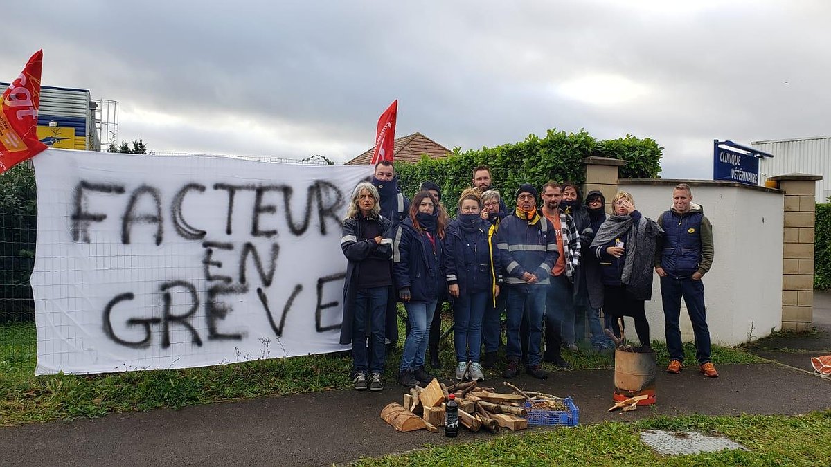 Les facteurs en grève depuis le 25 octobre