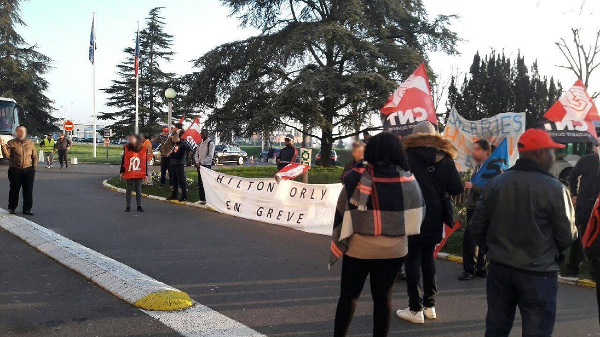 Soutien aux salariés du Hilton Orly