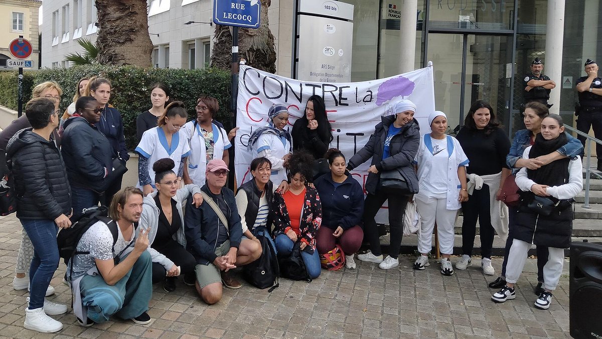 Illustration - Les travailleurs d'Elior en grève