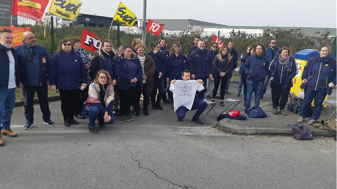 Illustration - Les postiers en lutte pour leurs salaires